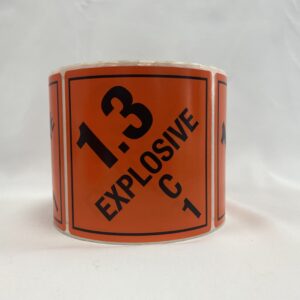 1.3C explosives label