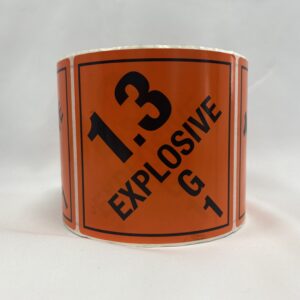 Explosives 1.3G label