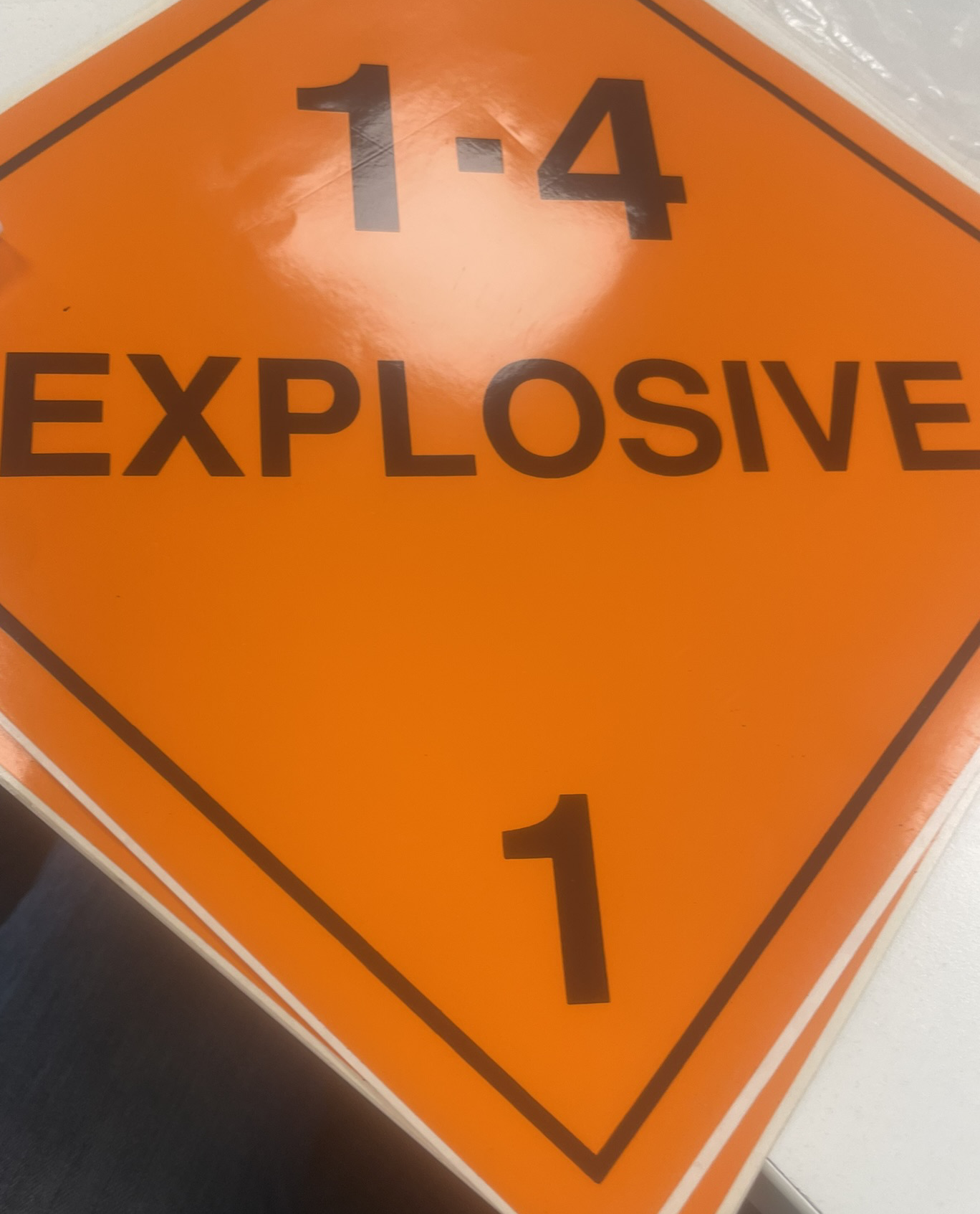 Class 1.4 Explosives Placard - Image 2