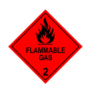 Flammable gas label