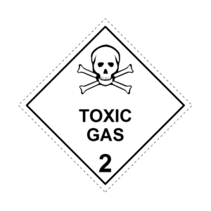 Toxic gas label