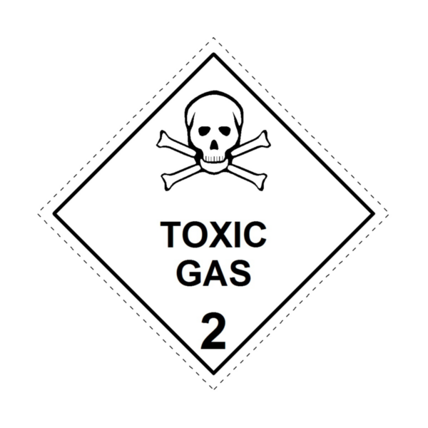 Toxic gas label