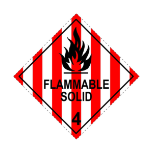 Flammable solid label