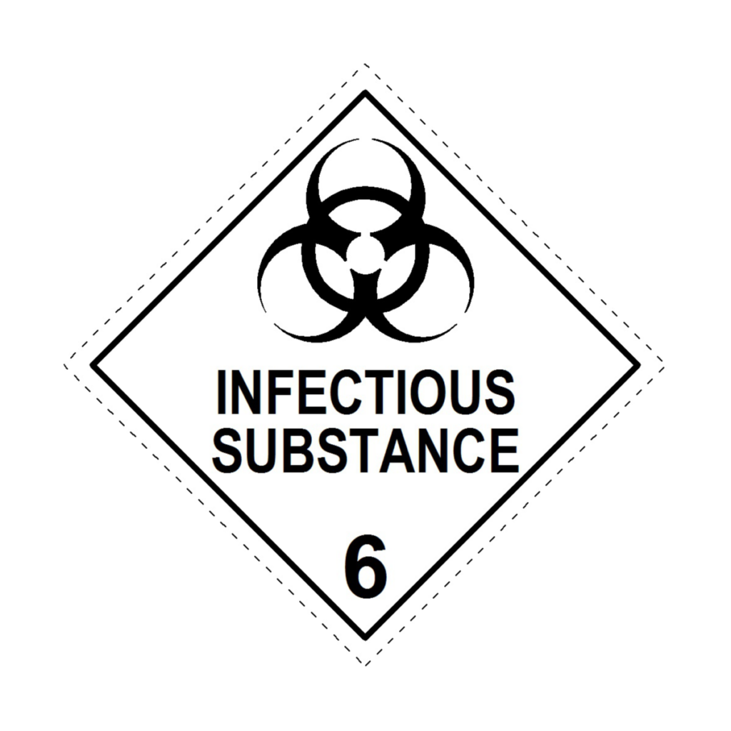 Class 6.2 Infectious Substances Label - ORP DG PRO