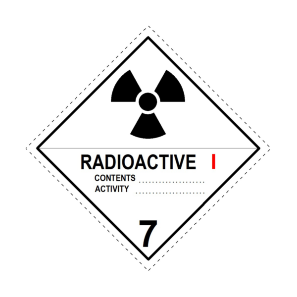 Radioactive white-I label