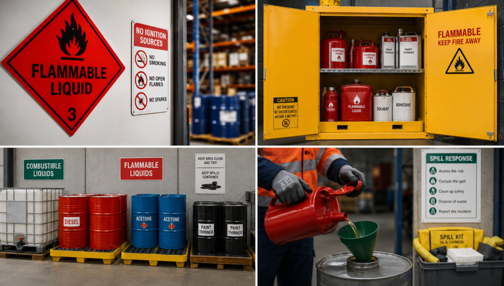storage and handling of flammable liquids