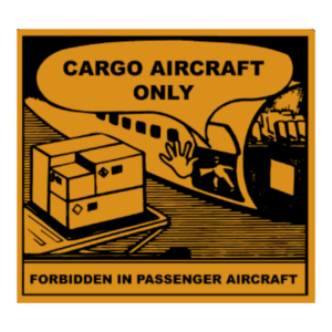 Cargo aircraft only label