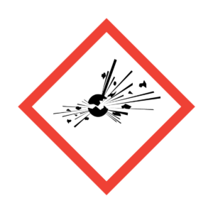 Explosion, fire, blast or projection hazard.