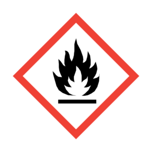 Flammable liquids, vapour, solids and gases; including self-heating and self-igniting substances.