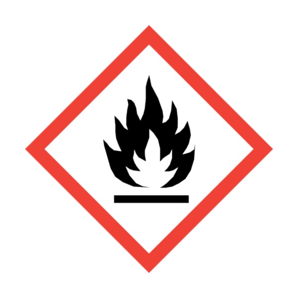 Flammable liquids, vapour, solids and gases; including self-heating and self-igniting substances.