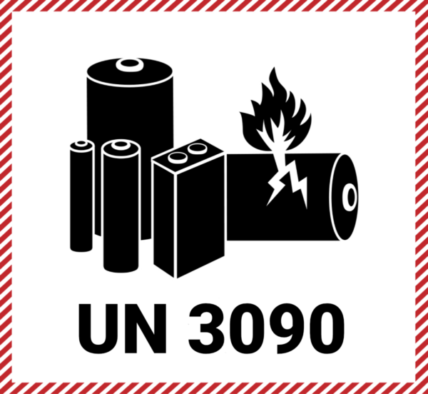 UN3090 Lithium Battery label