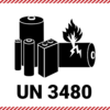 UN3480 Lithium Battery Label