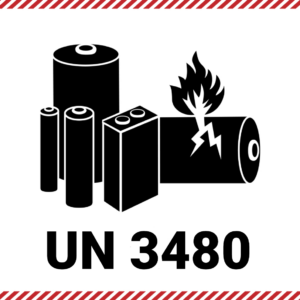 UN3480 Lithium Battery Label