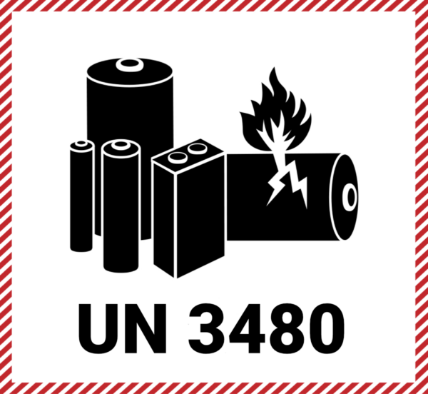 UN3480 Lithium Battery Label