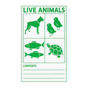 Live Animals label for air