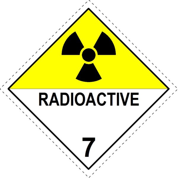 Class 7 Radioactive Material Magnetic Placards