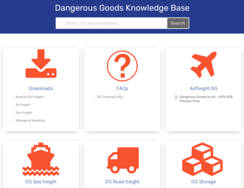 Dangerous Goods Knowledge Database - ORP DG PRO