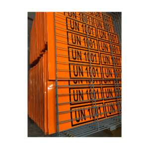 Orange UN sticker