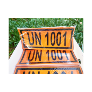 Orange UN sticker