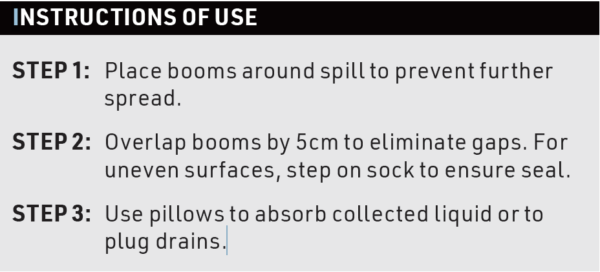 Spill Boom use instructions