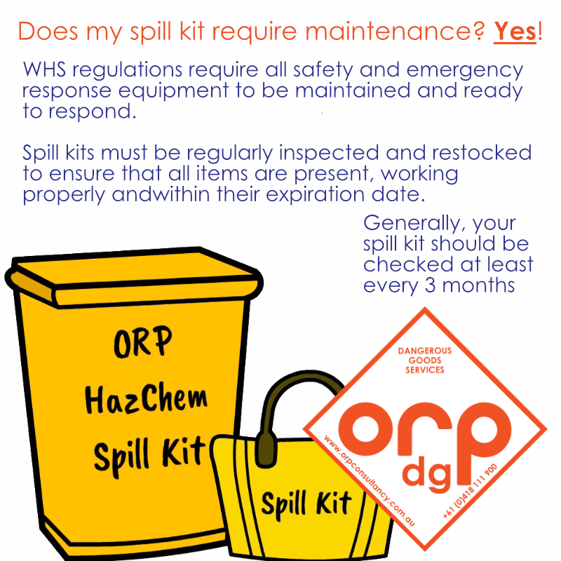 Spill kit servicing