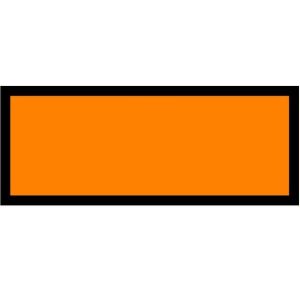 Orange UN number placard - Fillable